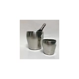 thumbnail of alessi 5052 water cooler with chromed steel handles, diameter 23cm, height 25cm