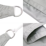 thumbnail of Voile d'ombrage gris clair 2,5x2,5x3,5 m 100% polyester oxford Modèle Oasis Plus