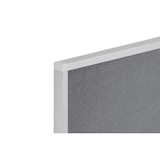 thumbnail of Tablon anuncios tapizado gris New Gen marco aluminio 600X900
