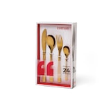 thumbnail of COMAS Estuche 24 piezas cubertería BCN ORO acero 18% 3 mm