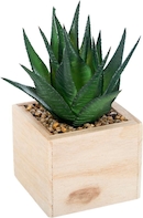 Plante artificielle Atmosphera - Aloé Vera artificiel - Hauteur 34 cm - Vert