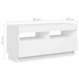 thumbnail of vidaXL TV-Schrank mit LED-Leuchten Weiß 180x35x40 cm