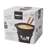 thumbnail of Boska Fondueset Party Mini - Fondue für Käsefondue - Mit teelicht - 300 ml - Spülmaschinenfester - Fonduetopf - Schwarz - Gusseisen