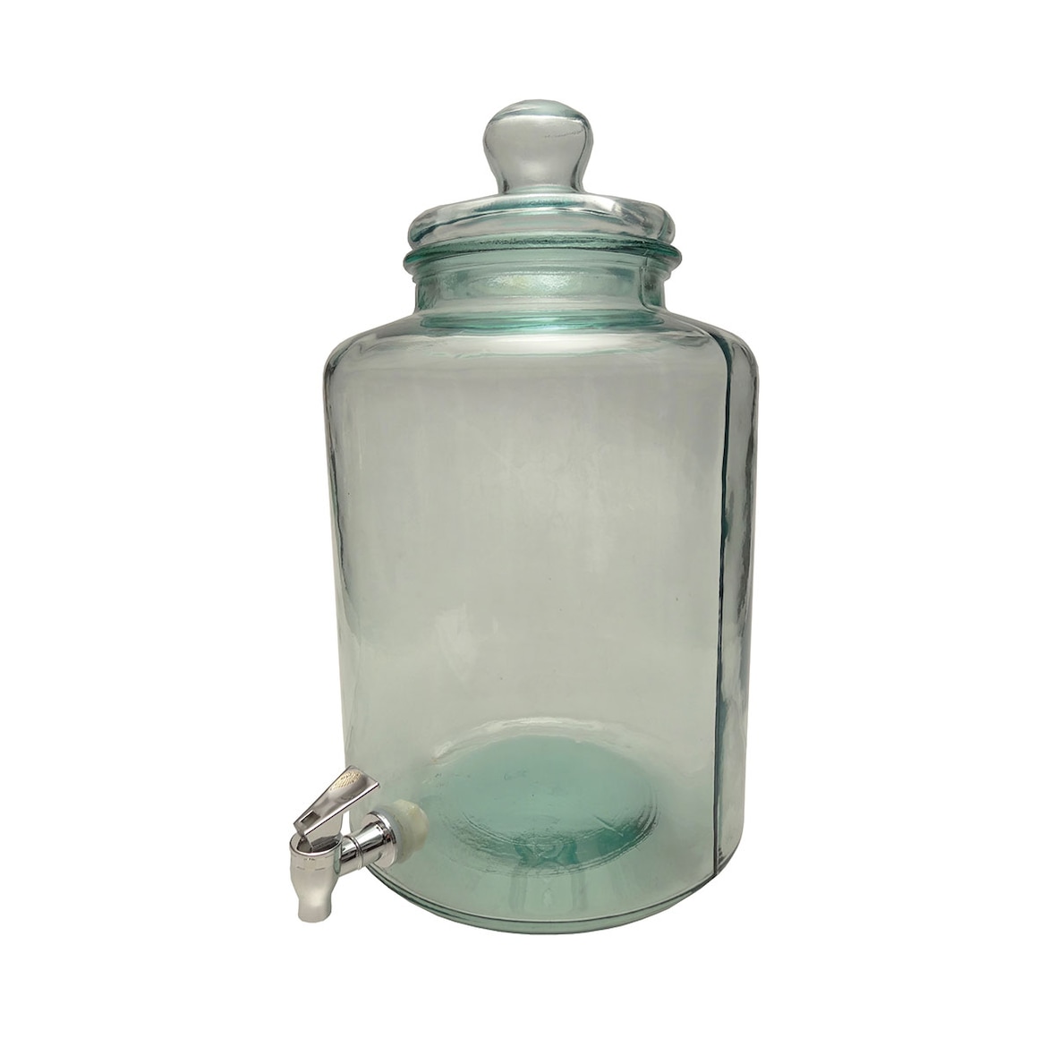 bocal 45 cm.12,5 l. cylindre c/tpa verre/robinet