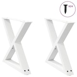 thumbnail of Helloshop26 - Set mit 2 verstellbaren Couchtischbeinen 50 x 42–43,3 cm modernes Design Wohnzimmer weißer Stahl 02_0056991