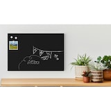 thumbnail of ALLboards Metallische Magnettafel KREIDETAFEL SCHWARZ 60x40cm Memoboard  Magnetpinnwand + 6 Tafelkreide, 10 Magnete und Schwamm