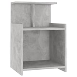 thumbnail of Tables de chevet 2 pcs Gris béton 40x35x60 cm Aggloméré