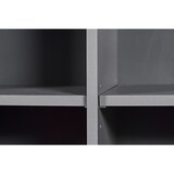 thumbnail of Elenzio Regal 4 Schubladen, 8 offene Fächer grau.