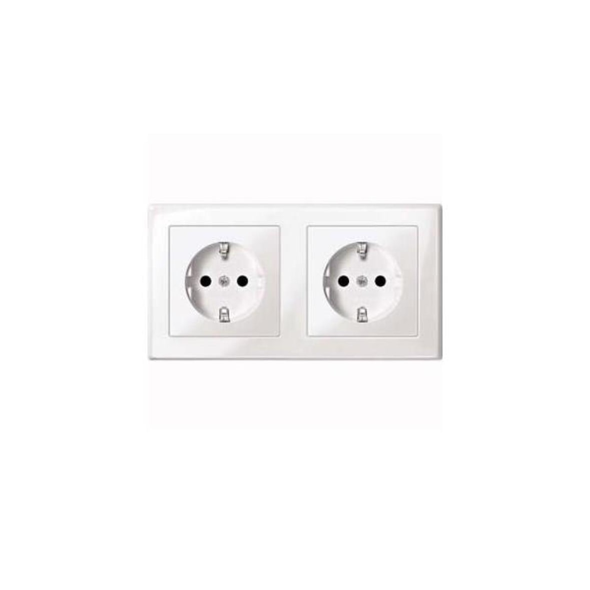 Merten SCHUKO-Steckdose pws/gl MEG2328-1419