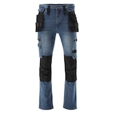 thumbnail of Arbeitshose, Strech Jeans, marine/schwarz Gr. XXL