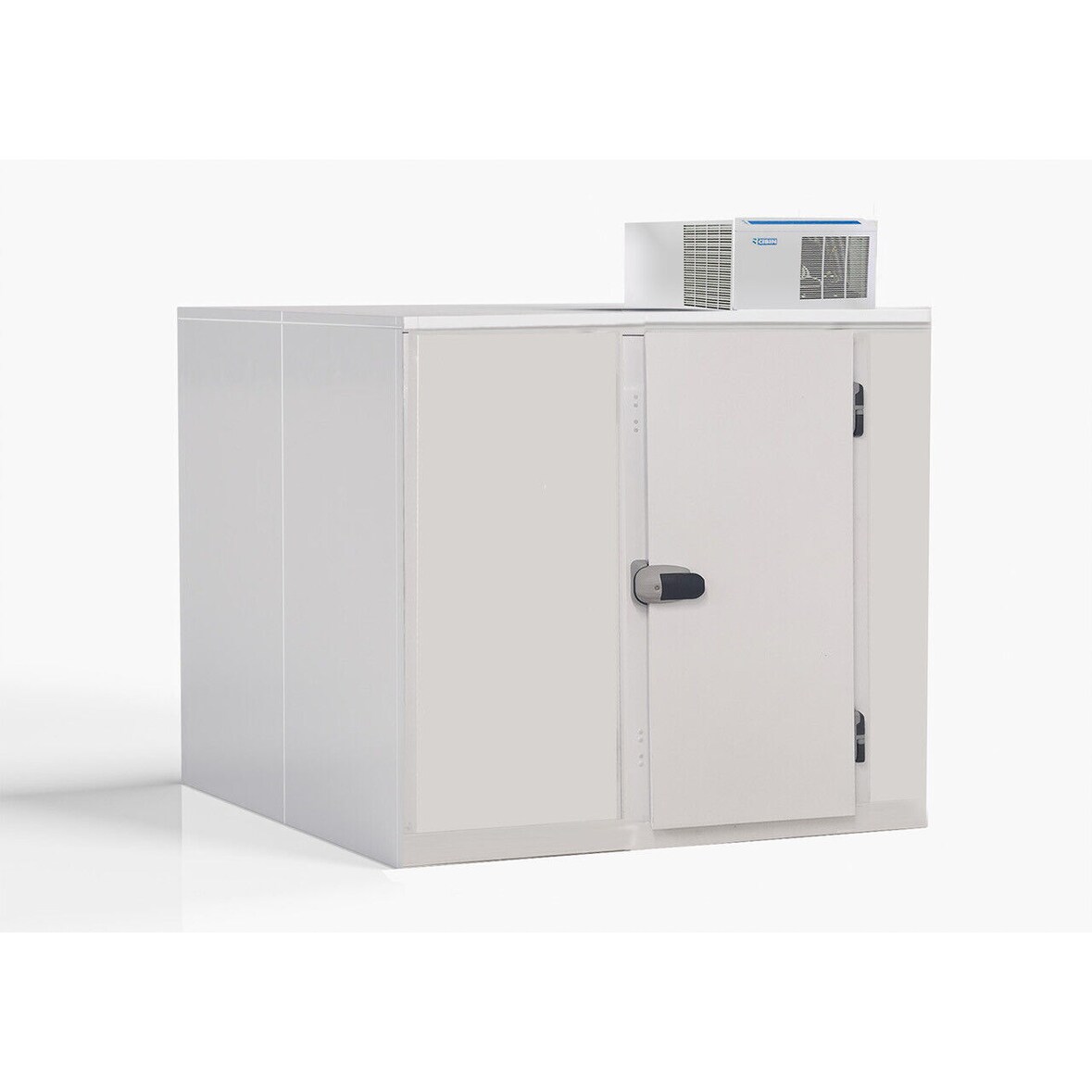 Kühlzelle mit Deckenaggregat & Regal Kühlhaus 4,1m³ 1800x1500x2010mm -2/+5°C m. Aufbau