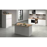 thumbnail of Dmora Kücheninsel Dcarnelo, Mehrzweckschrank, Küchenzeile Schrank, Zusätzlicher Tisch, 155 x 90 x 90 cm, glänzendes Weiß und Eiche