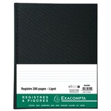 thumbnail of Exacompta - Réf. 6422E - 1 Registre 32x25cm ligne folioté 200 pages - Noir