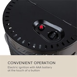 thumbnail of Bonaparte Fire Gasheizgerät 4200W elektr. Zündung Bodenrollen ODS-System Schwarz