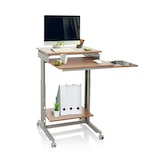 thumbnail of Computertisch / Schreibtisch WORKSTATION grau / buche hjh OFFICE