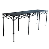 thumbnail of Bar comptoir pliant en acier et sa jupe noire 286x70 cm Furnitrade