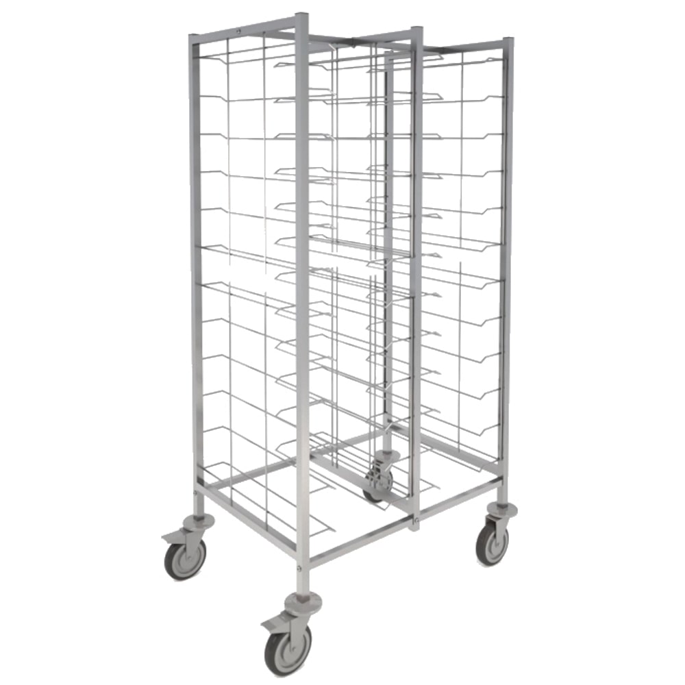 Wagen met 12+12 geleiders voor self-service bladen - 970x650x1720 mm - 91021620 Eurast