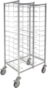 thumbnail of Wagen met 12+12 geleiders voor self-service bladen - 970x650x1720 mm - 91021620 Eurast