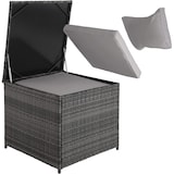 thumbnail of tectake Canapé de jardin Siena 4 places avec coffre de rangement - gris/gris clair - 404625