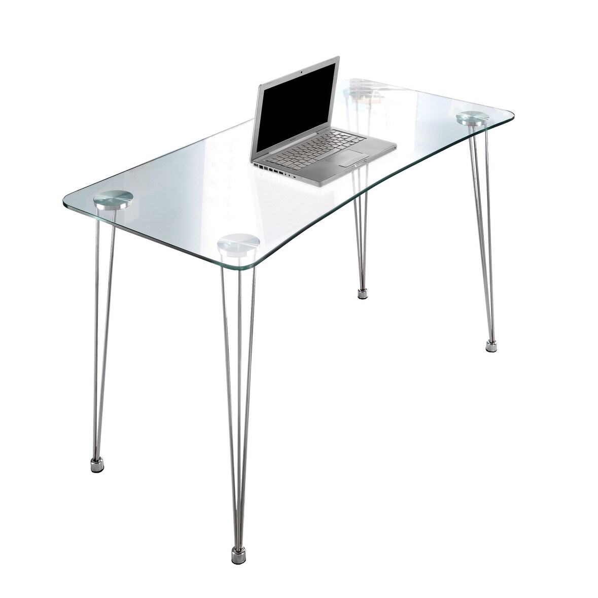 Oreste Luchetta SCRIVANIA STAMFORD in vetro Trasparente H.74 x L.120 x P.60 cm