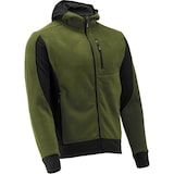thumbnail of Sweat à capuche polaire, sweat à capuche avec fermeture éclair SARNA taille S vert-noir