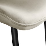 thumbnail of tectake Lot de 8 chaises Rembourrées aspect velours assise Ergonomique crème - 404941