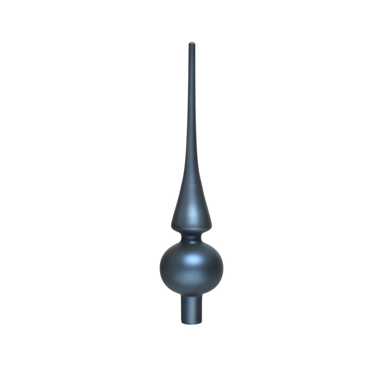Christbaumspitze Glas 26cm nachtblau matt