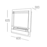 thumbnail of Lareira Bioetanol de Encastrar Inserto 2000W 1.5L