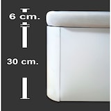 thumbnail of Canapé abatible madera TUKMA HÉRCULES 135X180 cm. Blanco - Esquinas reforzadas con 30 cm. de altura - Tapa blanca