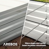 thumbnail of AREBOS Letto rialzato in metallo 180x90x59 cm Letto da giardino Letto per verdure