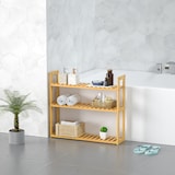 thumbnail of Casaria Standregal Wandregal Bad Holz Bambus 3 Etagen