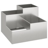 thumbnail of vidaXL Gartenblumentopf Silber 80 x 80 x 60 cm Edelstahl