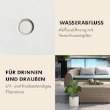 thumbnail of Gendt Pflanztopf Übertopf Faserstein In/OutdoorWeiß, glänzend