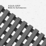 thumbnail of Antirutschmatte für Nasszonen "Adria" - UV-beständig / Grau 120 x 100 cm