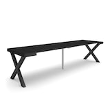 thumbnail of Consolle allungabile, Tavolo consolle allungabile, 302x90x73cm, Per 14 persone, Gambe in legno, Stile moderno, Nero _ 336_49