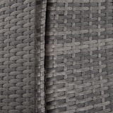 thumbnail of tectake Conjunto de ratán PORTO 6+1 con funda protectora  Gris/Blanco