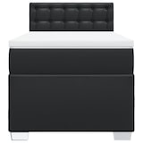 thumbnail of vidaXL Boxspringbett mit Matratze Schwarz 80x200 cm Kunstleder
