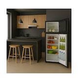 thumbnail of GLEM GAS Réfrigérateur Combiné 145cm 212l Noir GRF170BK