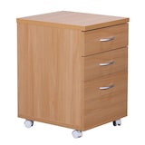 thumbnail of Rollcontainer Rollwagen Rollschrank Büro Container Schubladen Schrank Buche