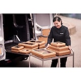 thumbnail of 100x DUNI Glance Catering Tray Medium 359 x 252 x 80 mm Braun ungeteilt