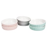 thumbnail of 6er Set Crème Brûlée-Förmchen Emilia rosa türkis grau Schälchen
