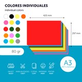 thumbnail of M-Office Folios De Colores A3 80g Impresoras y Manualidades, Papel Surtido Para Niños, Tarjetas y Proyectos Creativos (100h, Naranja Fluor)