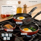 thumbnail of BERGNER - Set aus 3 Pfannen Ø16/20/24cm aus gepresstem Aluminium in metallic-copper mit Set 3 Utensilien aus Silikon und Holz