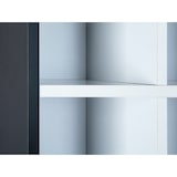 thumbnail of Decent Regal, Wandregal mit 10 Fächern schwarz und weiss.