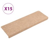 thumbnail of vidaXL Trapmatten 15 st 65x21x4 cm naaldvilt bruin
