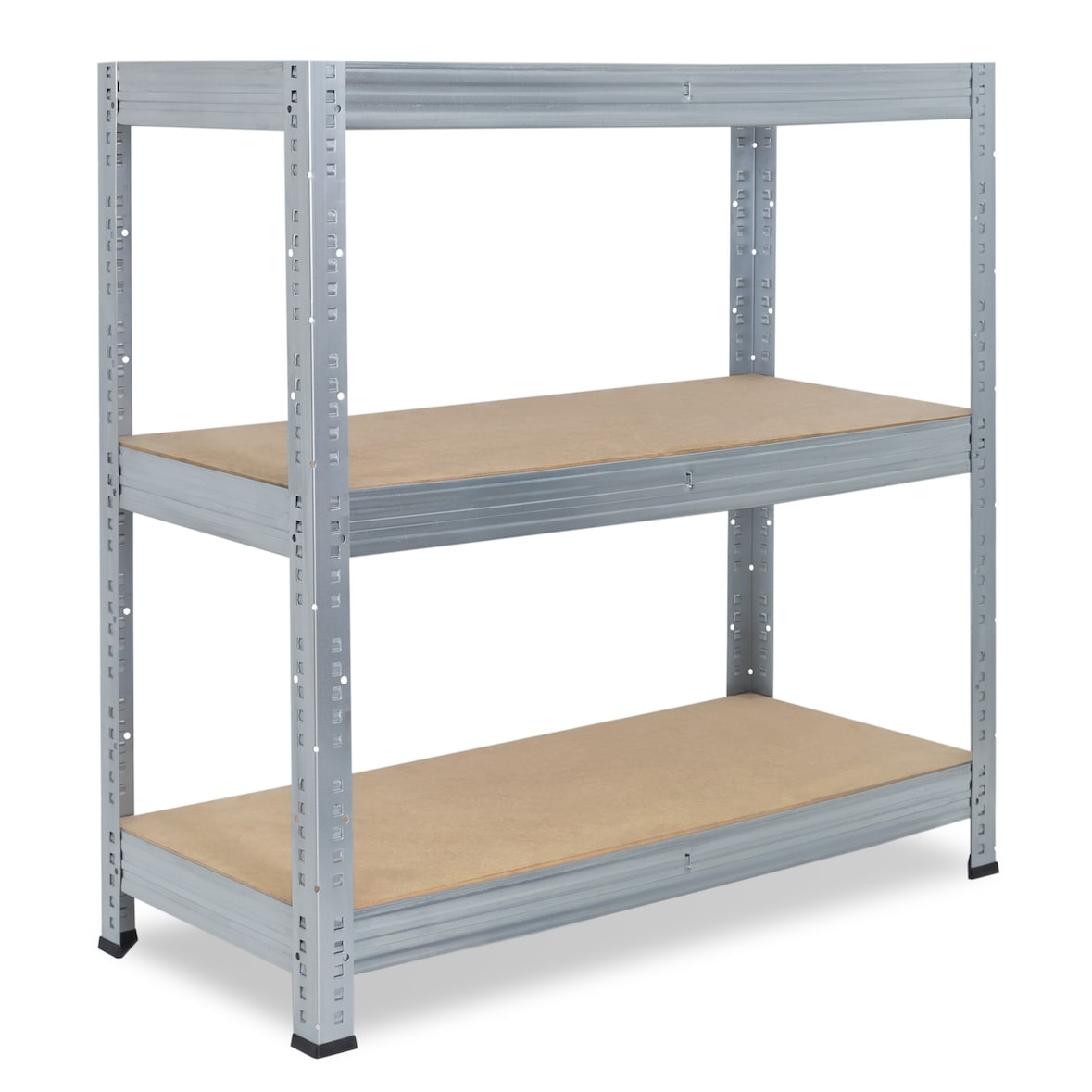 shelfplaza PRO 90x110x60 cm Schwerlastregal in verzinkt mit 3 Böden und 200 kg Traglast pro Boden