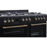 thumbnail of Solthermic Cocina Range Cooker Negra Rustica 7 Fuegos + 3 Hornos Eléctricos