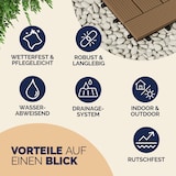 thumbnail of Casaria WPC Fliesen 11x Mosaik Terrakotta