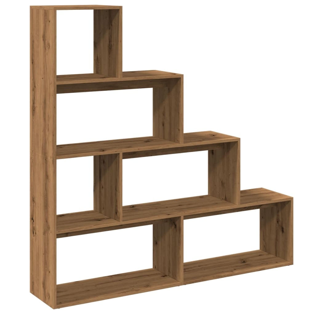 vidaXL Kamerscherm / boekenkast 143,5x29x143,5 cm hout artisanaal eik