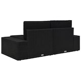 thumbnail of 10-tlg. Garten-Lounge-Set mit Kissen Schwarz Poly Rattan